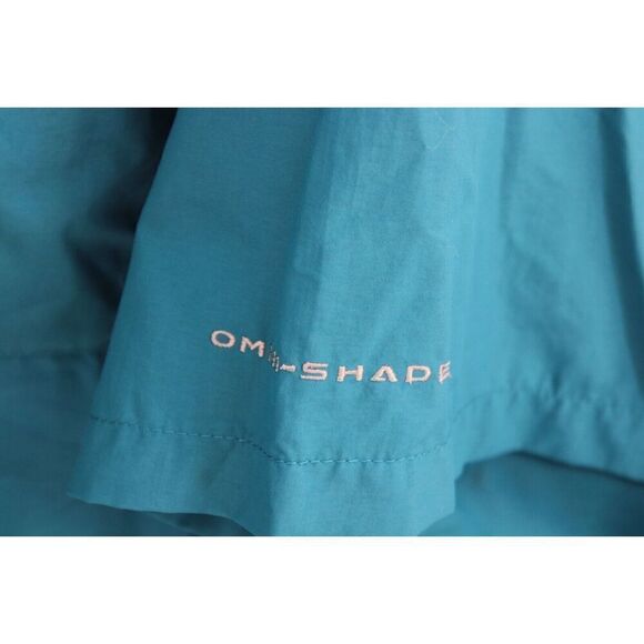 Columbia Button Up Fishing Shirt Men Blue 4X Short Sleeve Vented Outdoor - Picture 5 of 9